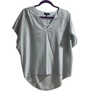 ZOA New York Light Blue V-Neck Blouse - EUC M
